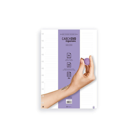 CARCHIVO - 66104005 papel de cuaderno 210 x 297 mm (A4) 50 hojas