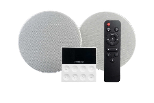 Fonestar - KS-WALL sistema de audio para el hogar Minicadena de música para uso doméstico 30 W Negro  Gris  Blanco