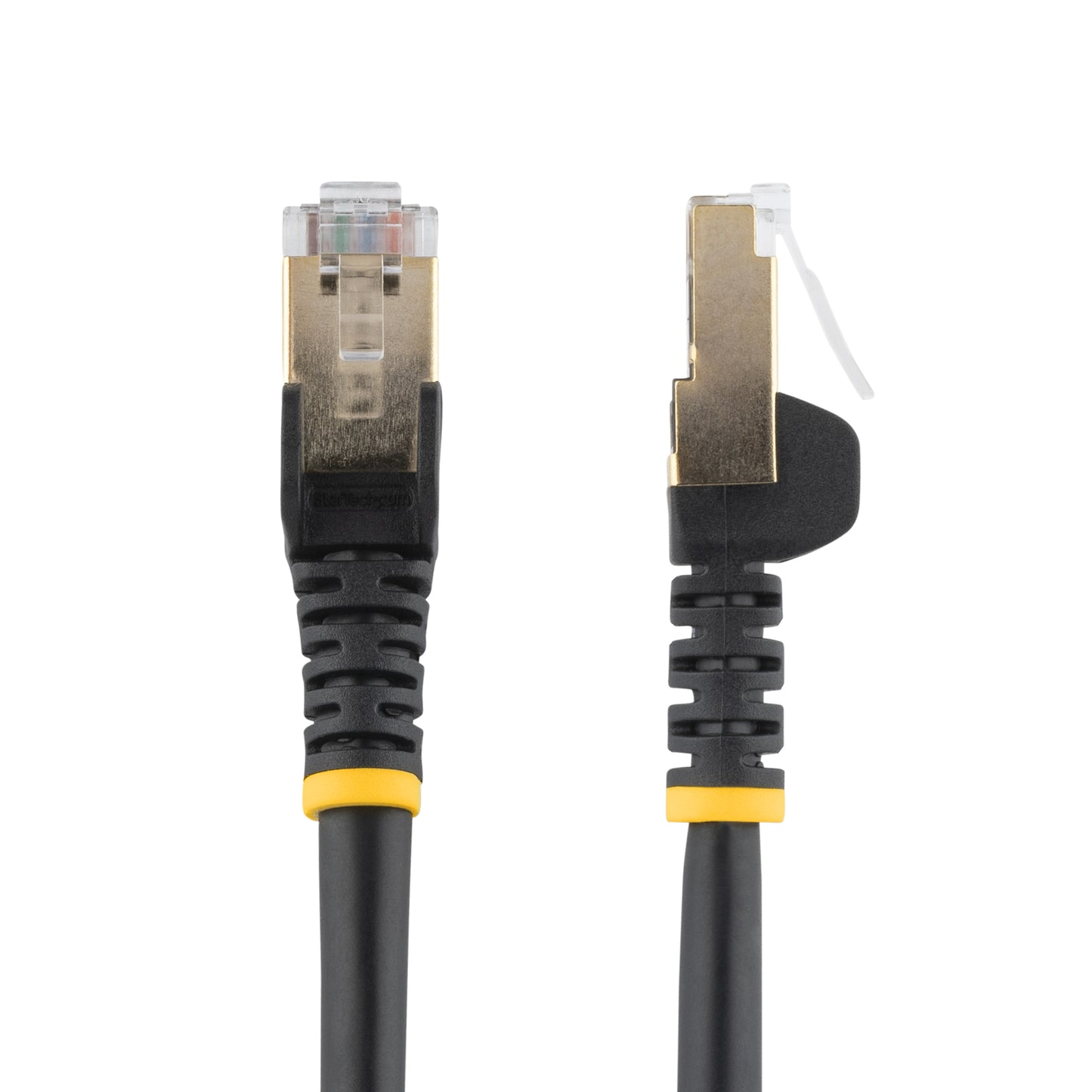 StarTech.com - Cable de 1 5m de Red Ethernet Cat6a Negro sin Enganches con Alambre de Cobre