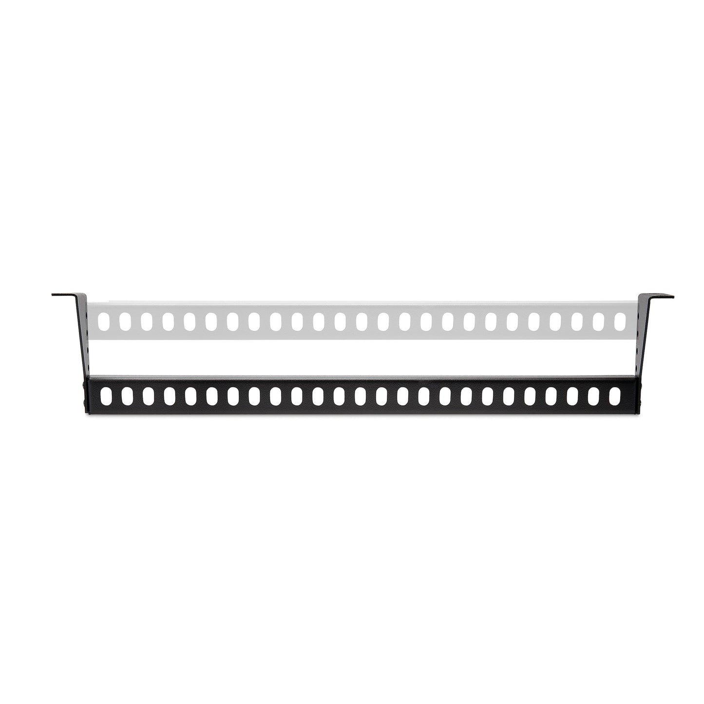 StarTech.com - Barra 1U de Amarre Horizontal para Gestión de Cables en Rack - para Racks de 19" - Profundidad Ajustable - Guía Horizontal para Paneles de Parcheo / Switches / PDUs