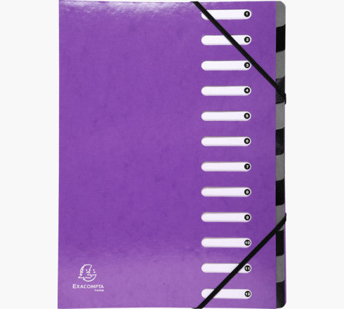 Exacompta - 53926E carpeta Caja de cartón Violeta A4