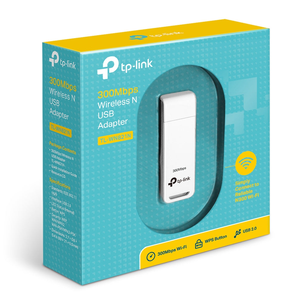 TP-Link TL-WN821N Adaptador USB Wireless N 300Mbps 1 pieza(s)