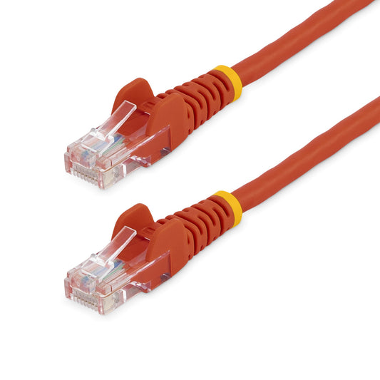 StarTech.com - Cable de Red de 10m Rojo Cat5e Ethernet RJ45 sin Enganches