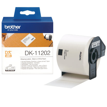 Brother - DK-11202 cinta para impresora de etiquetas Negro sobre blanco