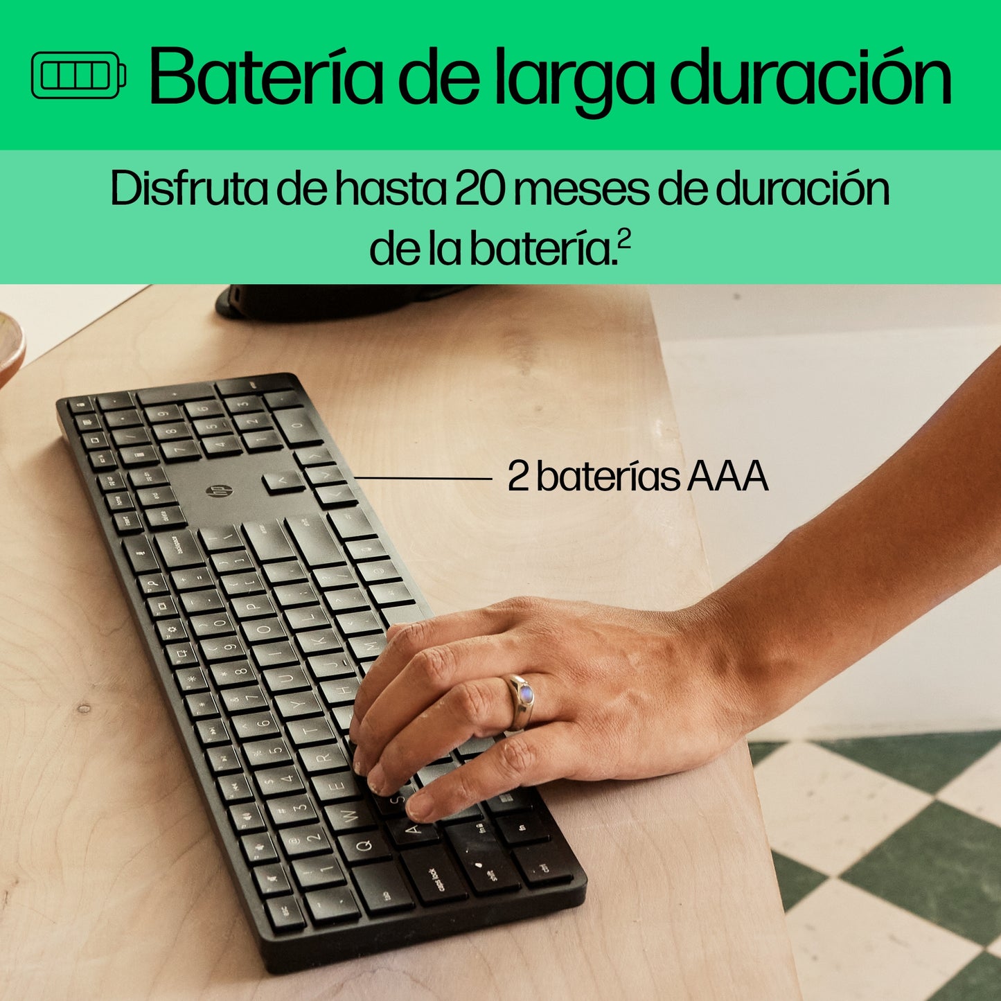 HP - Teclado inalámbrico programable 450