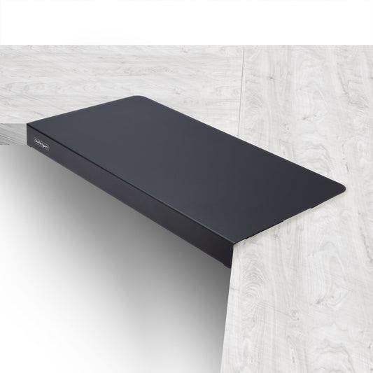 StarTech.com - Superficie Manga de Acero para la Esquina de una Mesa o Escritorio de Esquina - 12 7-38 1mm de Grosor - Bandeja Extensora de Esquina de Escritorio o Mesa en L para Teclado