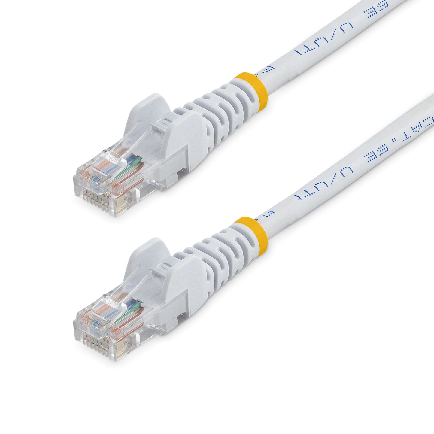 StarTech.com - Cable de 2m Blanco de Red Fast Ethernet Cat5e RJ45 sin Enganche - Cable Patch Snagless