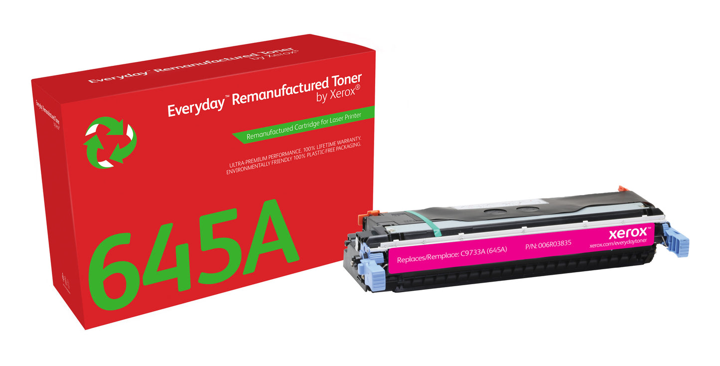 Everyday Tóner ™ Magenta remanufacturado de Xerox es compatible con HP 645A (C9733A), Capacidad estándar