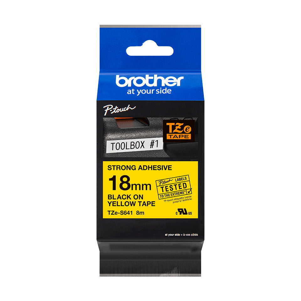 Brother TZE-S641 cinta para impresora de etiquetas Negro sobre amarillo TZ