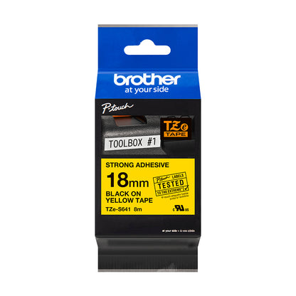 Brother TZE-S641 cinta para impresora de etiquetas Negro sobre amarillo TZ