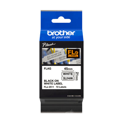 Brother - FLE2511 cinta para impresora de etiquetas Negro sobre blanco