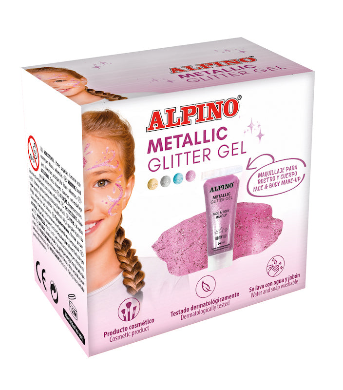 Alpino - DL000614 purpurina cosmética Rosa 14 ml