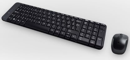 Logitech - Wireless Combo MK220 teclado Ratón incluido USB Español Negro