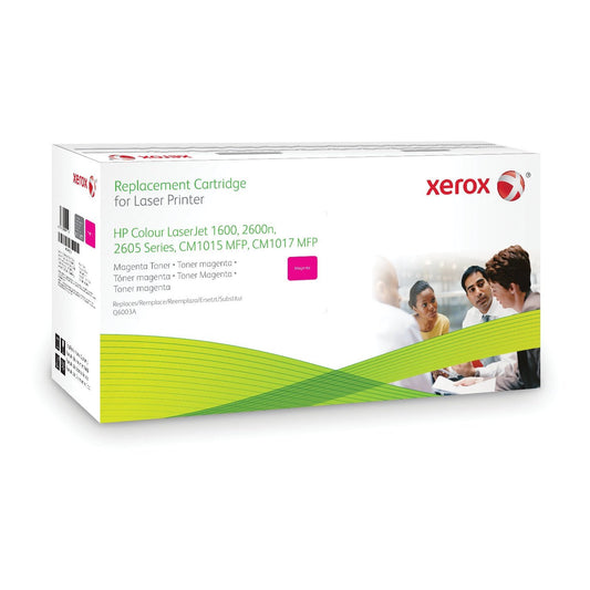 Xerox - Cartucho de tóner magenta. Equivalente a HP Q6003A. Compatible con HP Colour LaserJet 1600  Colour LaserJet 2600/2605  Colour LaserJet CM1015/1017 MFP