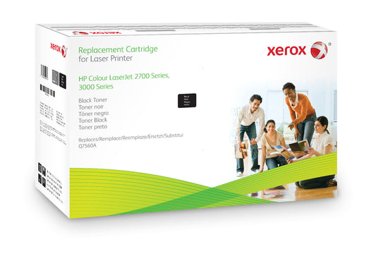 Xerox Cartucho de tóner negro. Equivalente a HP Q7560A. Compatible con HP Colour LaserJet 2700, Colour LaserJet 3000