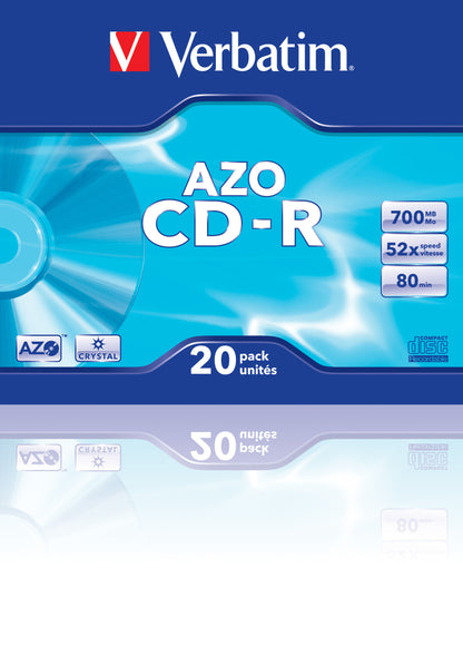 Verbatim - CD-R AZO Crystal 700 MB 20 pieza(s)