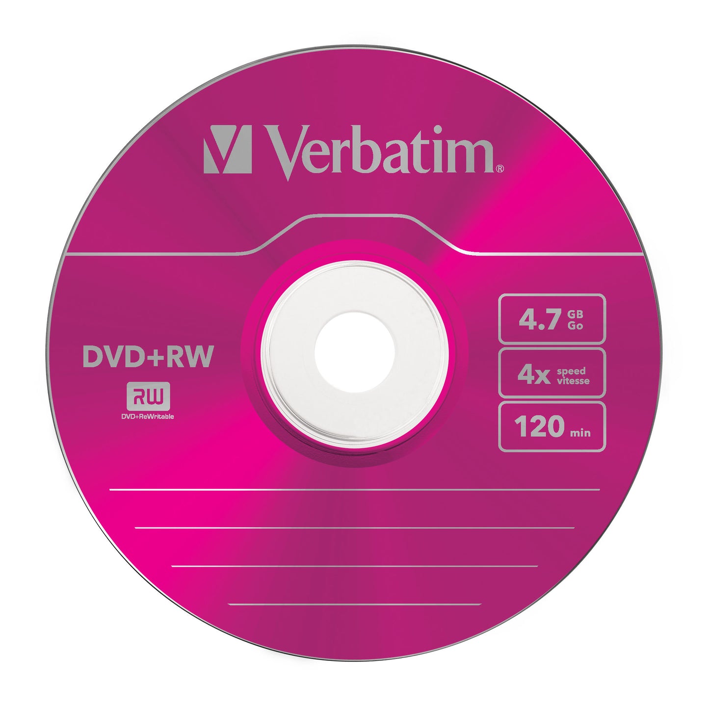 Verbatim - DVD+RW Colours 4 7 GB 5 pieza(s)