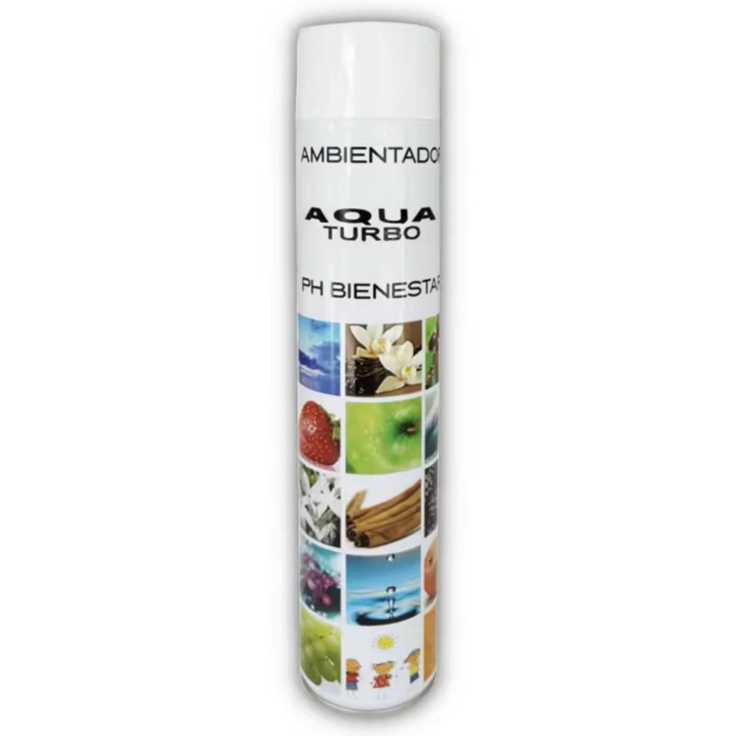 PRIME JJ - Spray aromatizante de calidad profesional PH Bienestar turbo con esencia Aqua (fragancia de ropa recién lavada), 750 ml.