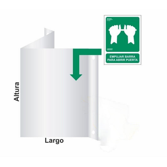 PRIME JJ AC-032 -  Soporte Metálico Panorámica Termocolada Para Señales cuadradas de 42x42 cm 42x42 cm