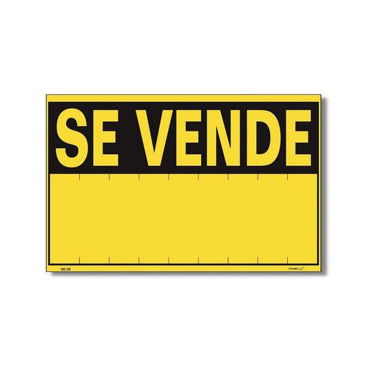 PRIME JJ IF-108XXL -  Señal PVC Se vende 45x70 cm