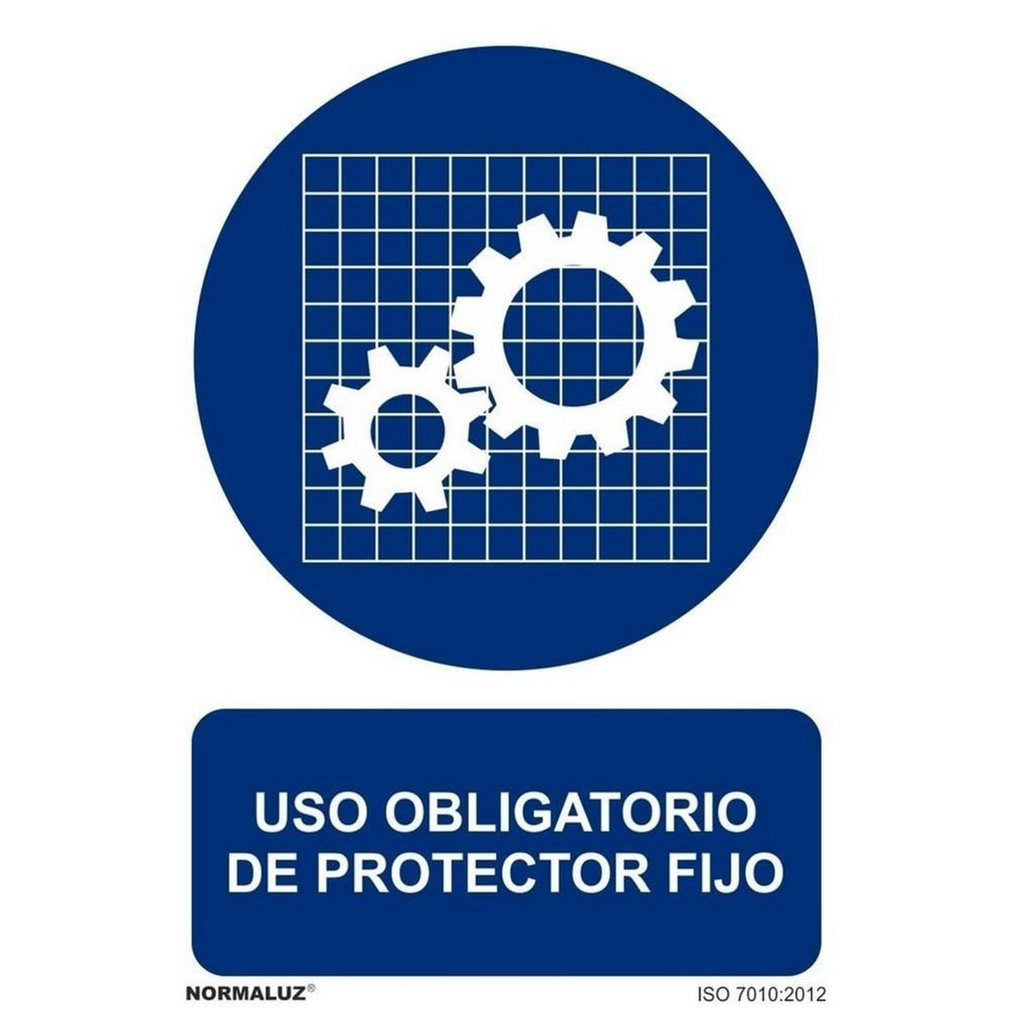 RD21063 - Señal Uso Obligatorio De Protector Fijo PVC Glasspack 0.7mm 30x40 cm con CTE, RIPCI