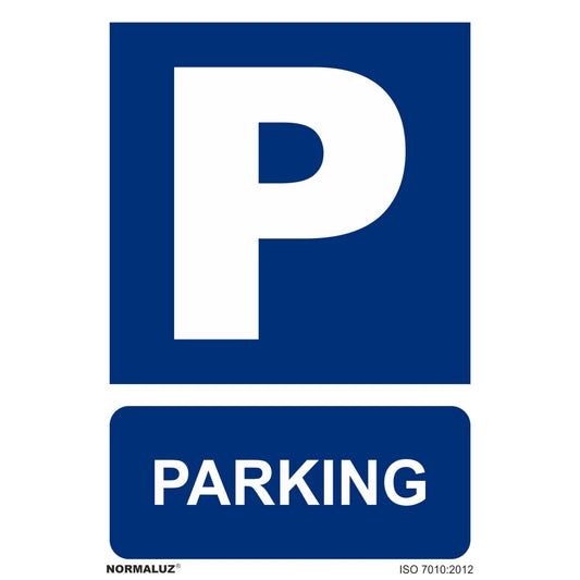 RD21048 - Señal Parking PVC Glasspack 0.7mm 30x40 cm  con CTE, RIPCI