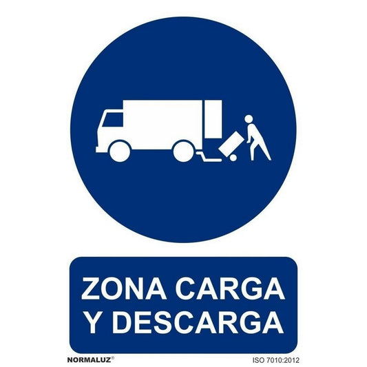 RD20958 - Señal Zona De Carga Y Descarga Aluminio 0.5mm 21x30 cm con CTE, RIPCI