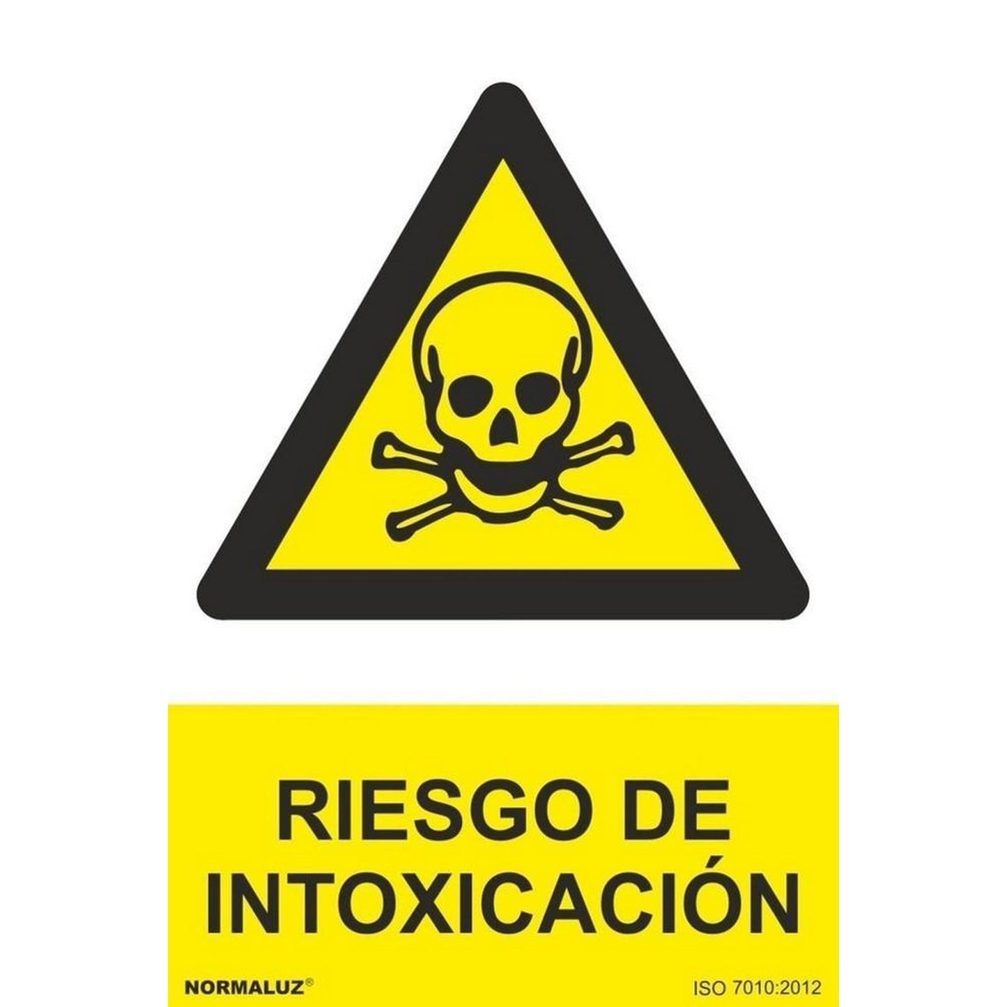 RD30002 - Señal Riesgo De Intoxicación  PVC Glasspack 0.7mm 21x30 cm con CTE, RIPCI