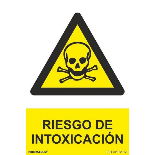 RD30002 - Señal Riesgo De Intoxicación  PVC Glasspack 0.7mm 21x30 cm con CTE, RIPCI