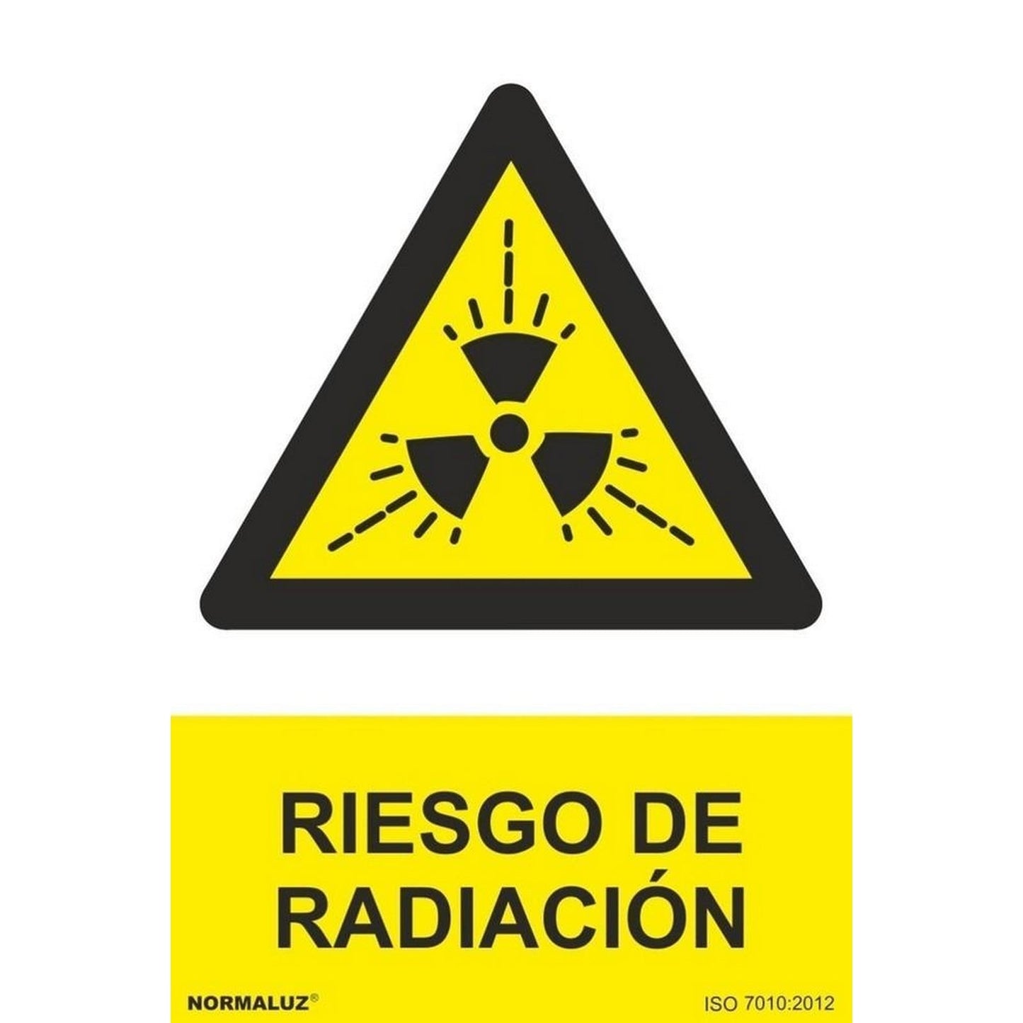 RD30004 - Señal Riesgo De Radiación PVC Glasspack 0.7mm 21x30 cm con CTE, RIPCI