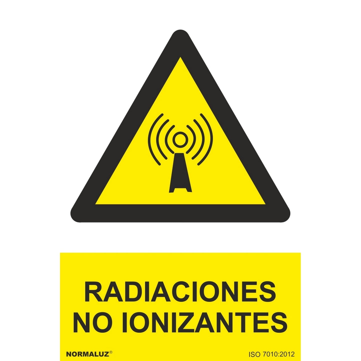 RD30919 - Señal Radiaciónes No Ionizantes Aluminio 0.5mm 21x30 cm con CTE, RIPCI