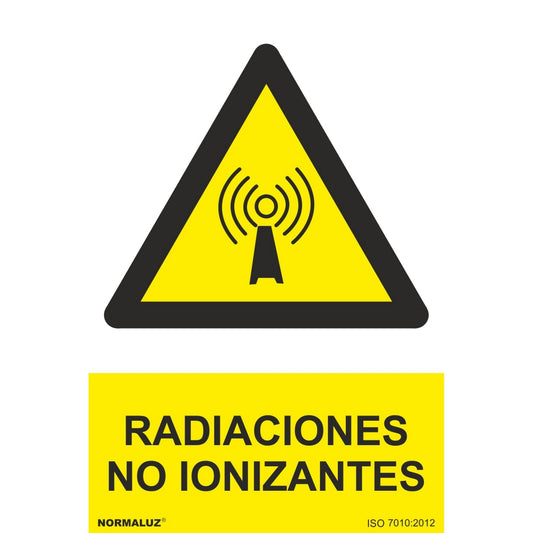 RD30919 - Señal Radiaciónes No Ionizantes Aluminio 0.5mm 21x30 cm con CTE, RIPCI