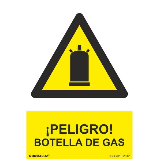 RD31031 - Señal ¡Peligro! Botella De Gas  PVC Glasspack 0.7mm 30x40 cm  con CTE, RIPCI