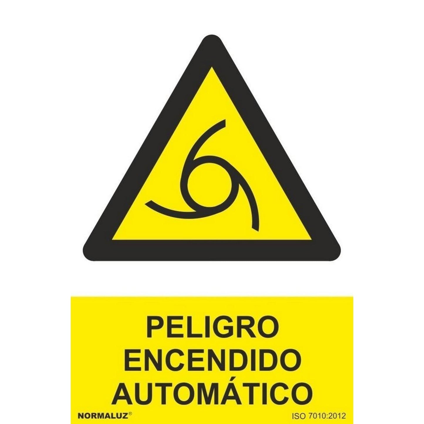 RD30938 - Señal Peligro Encendido Automática Aluminio 0.5mm 21x30 cm con CTE, RIPCI