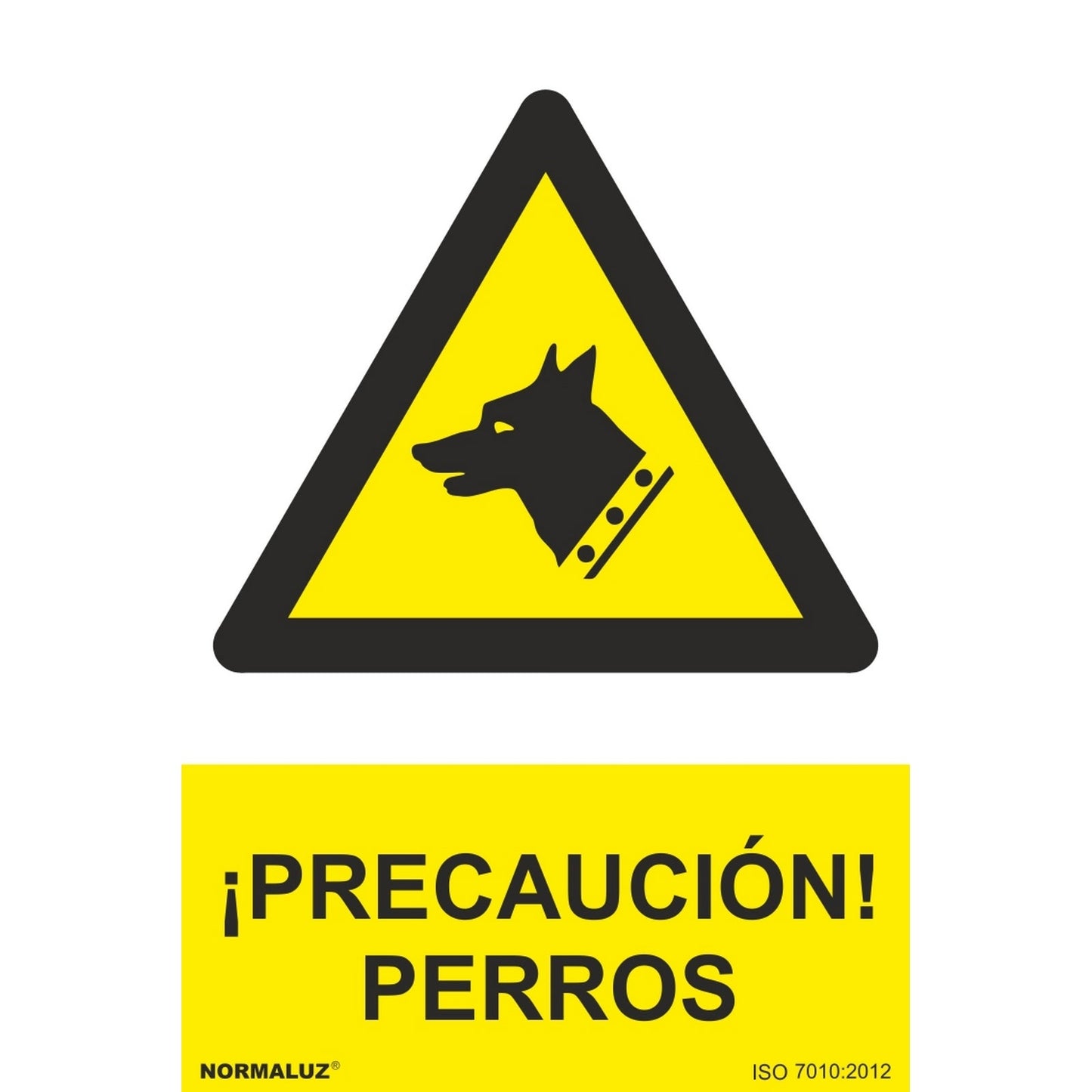 RD31043 - Señal ¡Precaución! Perros PVC Glasspack 0.7mm 30x40 cm  con CTE, RIPCI