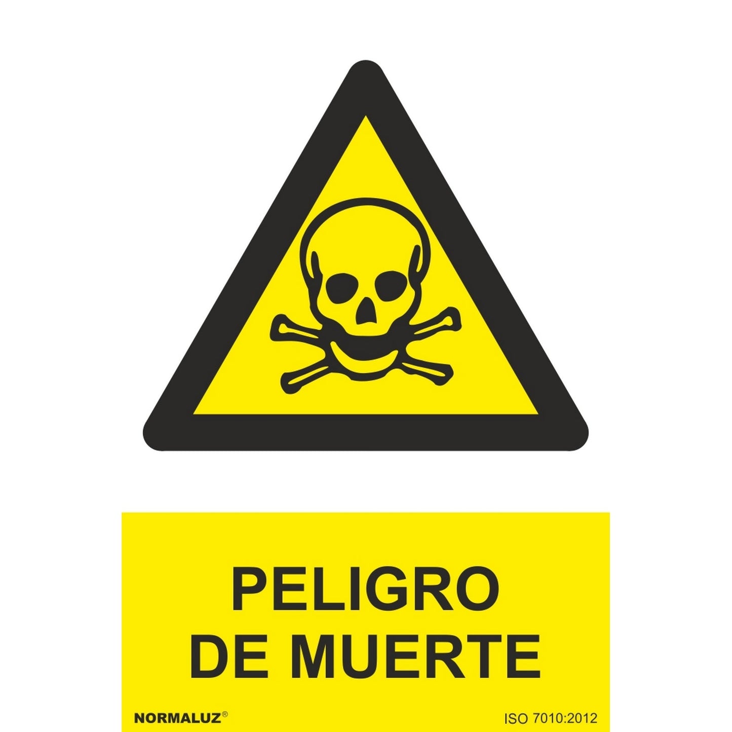 RD31954 - Señal Peligro Muerte  Aluminio 0.5mm 30x40 cm  con CTE, RIPCI