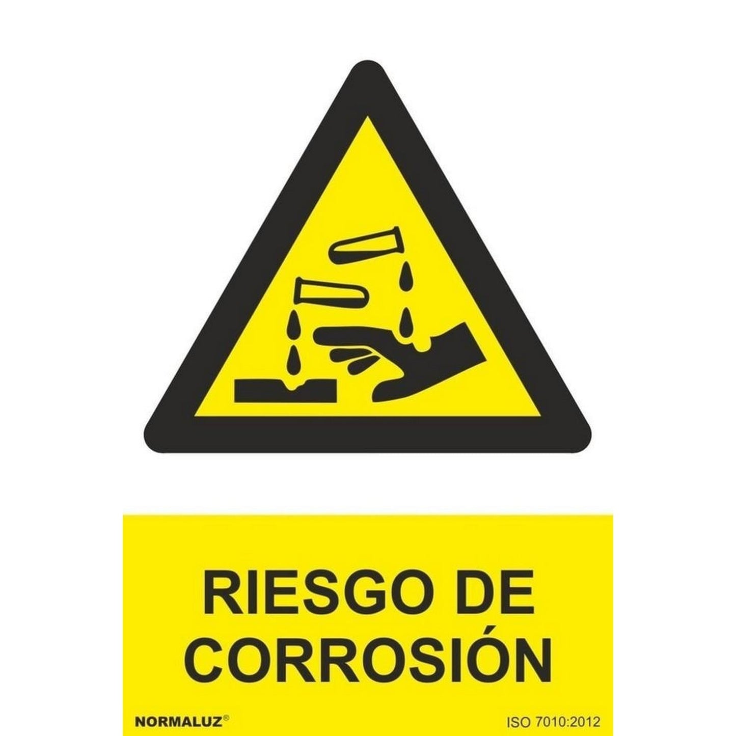 RD31003 - Señal Riesgo De Corrosión PVC Glasspack 0.7mm 30x40 cm  con CTE, RIPCI