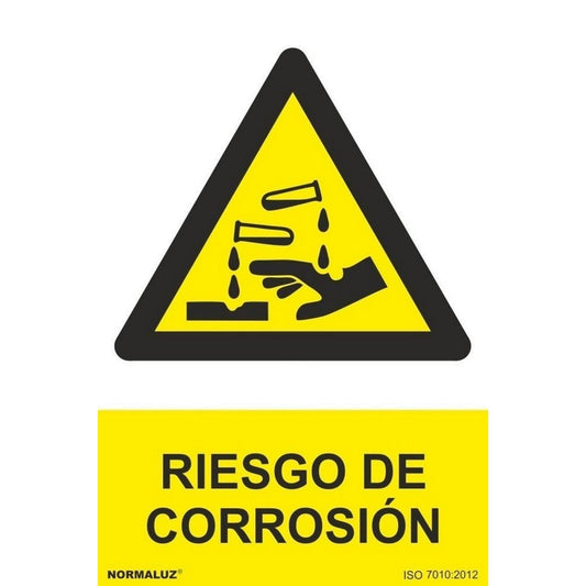 RD30903 - Señal Riesgo De Corrosión Aluminio 0.5mm 21x30 cm con CTE, RIPCI