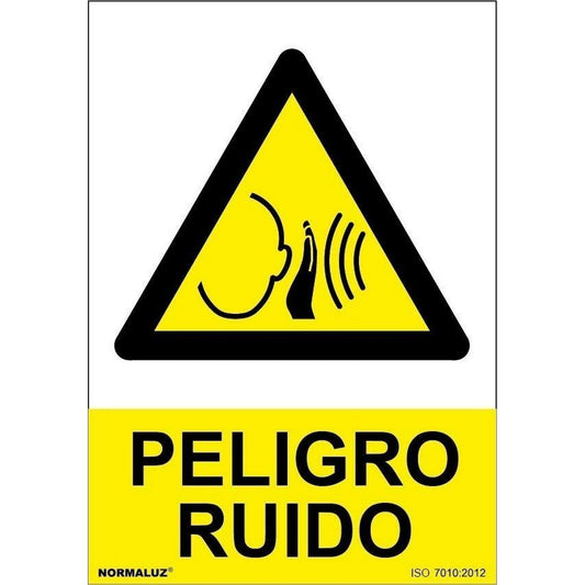 RD30012 - Señal Peligro Ruido  PVC Glasspack 0.7mm 21x30 cm con CTE, RIPCI