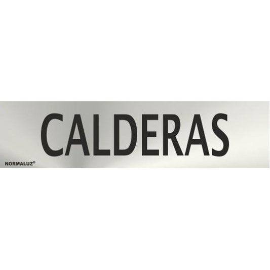 RD707115 - Señal Adhesiva Calderas Acero inoxidable Adhesivo 0.8mm 5x20 cm con CTE, RIPCI