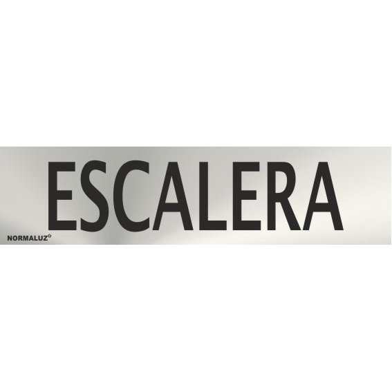 RD707129 - Señal Adhesiva Escalera  Acero inoxidable Adhesivo 0.8mm 5x20 cm con CTE, RIPCI